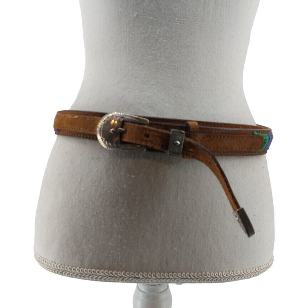 Brute-Tan Genuine Guatemalan Fabric Made in USA Weave Western #6099 Multicolored